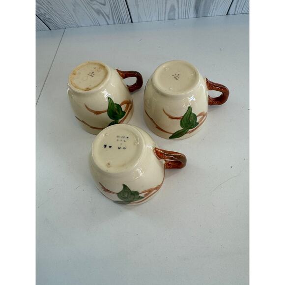 Vintage FRANCISCAN APPLE  Demi Cups and Saucers Lot Of 6 Vintage - Picture 7 of 12